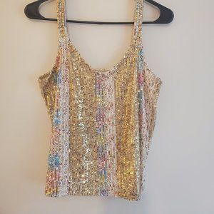 Rose Gold / Rainbow sequin top Perfect for Eras Tour!